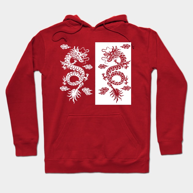 chinese dragon Hoodie by Lamink